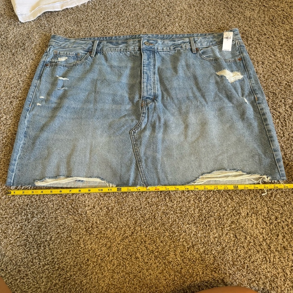 NWT Set Lot Of 2 Old Navy Denim Skirt Sz 26 High Rise Mini Secret Smooth Pockets - Picture 12 of 16